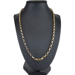 Exquisite, kurzgliedrige Ankerkette aus hochwertigem 585 / 14K Gold , ca. 55 cm Länge 4,5mm