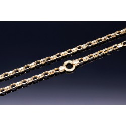 Exquisite, kurzgliedrige Ankerkette aus hochwertigem 585 / 14K Gold , ca. 55 cm Länge 4,5mm