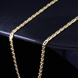 Sehr schöne Halskette für Damen in stilvollem Design in hochwertigem 585 (14k) Gelbgold ca. 45 cm Länge