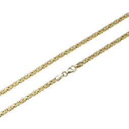 Königskette aus glänzendem 14k (585) Gold in ca. 70 cm Länge (Breite: ca. 2mm)