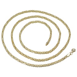 Königskette aus glänzendem 14k (585) Gold in ca. 70 cm Länge (Breite: ca. 2mm)