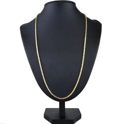 Königskette aus glänzendem 14k (585) Gold in ca. 70 cm Länge (Breite: ca. 2mm)