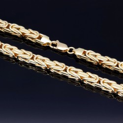 Exquisite XL-Königskette aus funkelndem 585er Gold (14 K)  (ca. 41g, 60cm, 5,5mm)