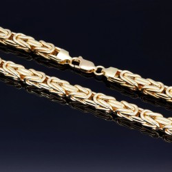 Exquisite XL-Königskette aus funkelndem 585er Gold (14 K)  (ca. 33,6g, 60cm, 5mm)