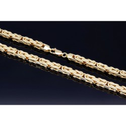 Exquisite XL-Königskette aus funkelndem 585er Gold (14 K)  (ca. 33,6g, 60cm, 5mm)