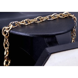 Schönes Bicolor Goldarmband für Damen aus edlem 585 14K Weißgold und Gelbgold (ca. 19 cm Länge)