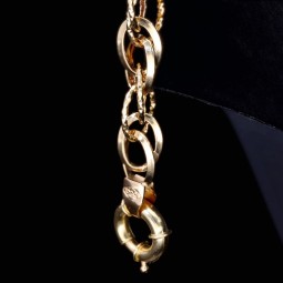 Schönes Bicolor Goldarmband für Damen aus edlem 585 14K Weißgold und Gelbgold (ca. 19 cm Länge)