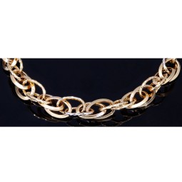 Schönes Bicolor Goldarmband für Damen aus edlem 585 14K Weißgold und Gelbgold (ca. 19 cm Länge)