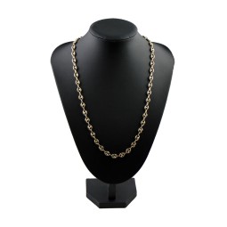 Bohnenkette aus 585er (14 Karat) Gelbgold (ca. 60 cm; 19,6g)