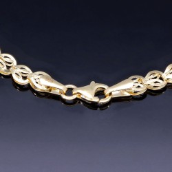Exquisites Armband in edlem Design aus hochwertigem 14K 585 Gold (Gelbgold) ca. 20 cm Länge