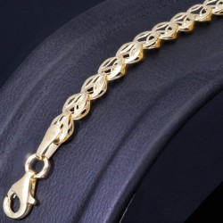 Exquisites Armband in edlem Design aus hochwertigem 14K 585 Gold (Gelbgold) ca. 20 cm Länge