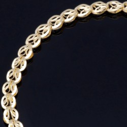 Exquisites Armband in edlem Design aus hochwertigem 14K 585 Gold (Gelbgold) ca. 20 cm Länge