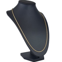 Funkelnde Kordelkette in ca. 60 cm Länge aus hochwertigem 585er Gold 14k  ca. 2mm Breite