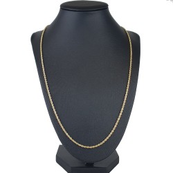 Funkelnde Kordelkette in ca. 60 cm Länge aus hochwertigem 585er Gold 14k  ca. 2mm Breite