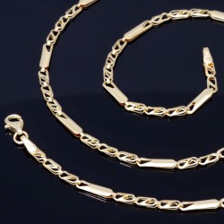 Hochwertige Goldkette in edlem Design in 585 14k Gelbgold (50 cm lang, 2,5 mm breit)
