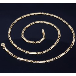 Hochwertige Goldkette in edlem Design in 585 14k Gelbgold (50 cm lang, 2,5 mm breit)
