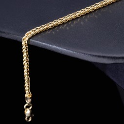 Funkelndes Goldarmband / Fuchsschwanzarmband in stilvollem Design aus hochwertigem 14K 585 Gold (Gelbgold) ca. 20 cm Länge