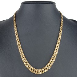 Garibaldi Collier / Goldkette für Damen in stilvollem Design in hochwertigem 333 (8k) Gelbgold in ca. 47-48 cm Länge