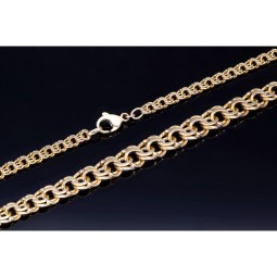 Garibaldi Collier / Goldkette für Damen in stilvollem Design in hochwertigem 333 (8k) Gelbgold in ca. 47-48 cm Länge