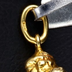 Hübscher Jungfrau Sternzeichen-Anhänger aus edlem, glänzenden 585er 14K Gold (Gelbgold)