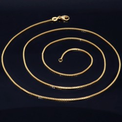 Edle Venezianerkette aus hochwertigem Gold (585 / 14k Gelbgold) in ca. 60cm, 1mm