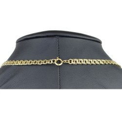 Garibaldi Collier / Goldkette mit elegantem Design für Damen in in edlem 585 (14k) Gelbgold (ca. 31,8g) in ca. 46 cm Länge