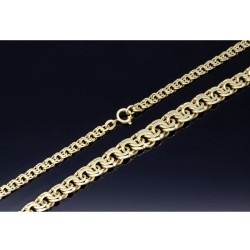 Garibaldi Collier / Goldkette mit elegantem Design für Damen in in edlem 585 (14k) Gelbgold (ca. 31,8g) in ca. 46 cm Länge