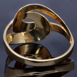 Wunderschöner Ring für Damen in 585 / 14K Bicolor Gold mit Eyecatcher - Effekt n in Ringgröße ca. 58