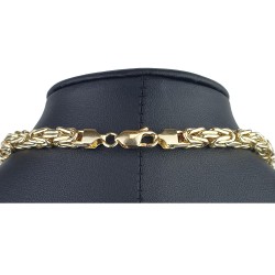 Exklusive Königskette aus 585er Gelbgold (14k)- ca. 70cm lang, 5mm breit