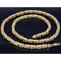 Exklusive Königskette aus funkelndem 585er Gelbgold (14k)- ca. 65cm lang, 5mm breit