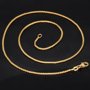Sehr schöne, kürzere Goldkette aus glänzendem 14k / 585 Gold ca. 43cm, 1,2mm