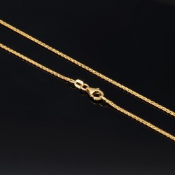 Sehr schöne, kürzere Goldkette aus glänzendem 14k / 585 Gold ca. 43cm, 1,2mm