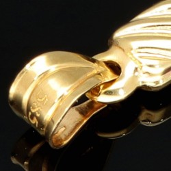 Kruzifix-Anhänger - Jesus Christus Kreuz aus Gold 14k (585er) Gelbgold und Weißgold