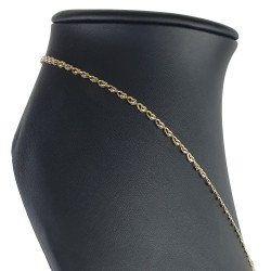 Collier für Damen aus 585 (14k) Bicolor Gold (Gelb- und Weißgold) mit einem von Zirkoniasteinen besetzten Anhänger (ca. 47 cm)