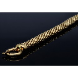Damenarmband aus feinen Gliedern 14K Gelbgold 585er, 19cm Länge
