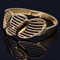 Glänzender Ring aus hochwertigem 585 14K Gold Ringgröße ca. 57