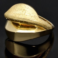 Damenring mit außergewöhnlichem Design in edlem14K 585er Gold Ringgröße (ca. 54)