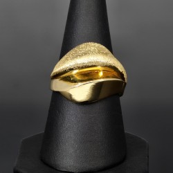 Damenring mit außergewöhnlichem Design in edlem14K 585er Gold Ringgröße (ca. 54)
