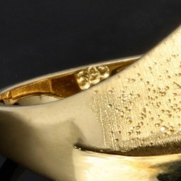 Damenring mit außergewöhnlichem Design in edlem14K 585er Gold Ringgröße (ca. 54)