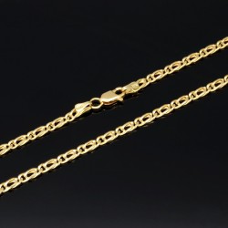 Hochwertige Goldkette in filigranem Design aus massivem 585 14k Gelbgold (ca. 50 cm lang, 3 mm breit)