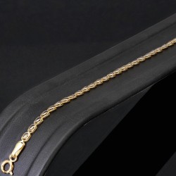 Trendiges Armband aus funkelndem 14K / 585 Bicolor Gold (Gelbgold und Weißgold) ca. 18cm Länge