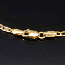 Armband aus 585er (14k) Bicolor Gold (Gelbgold und Weißgold) in ca. 19 cm Länge und 2,5mm Breite