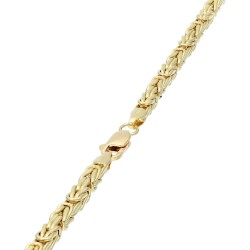 Königskette aus echtem 14-Karat Gold (60 cm lang, 3,5mm breit)