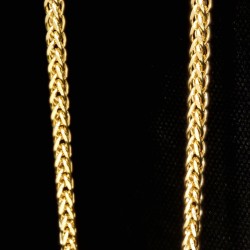 Hochwertige Goldkette / Fuchsschwanzkette in filigranem Design in edlem 585 14k Gelbgold (ca. 60cm lang, 2mm breit)