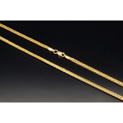 Hochwertige Goldkette / Fuchsschwanzkette in filigranem Design in edlem 585 14k Gelbgold (ca. 60cm lang, 2mm breit)