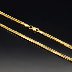 Exklusive Goldkette / Fuchsschwanzkette in filigranem Design in hochwertigem 585 14k Gelbgold (ca. 55cm lang, 2mm breit)