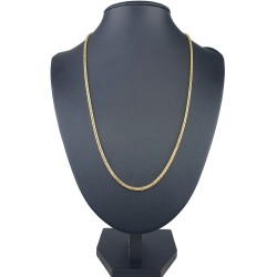 Exklusive Goldkette / Fuchsschwanzkette in filigranem Design in hochwertigem 585 14k Gelbgold (ca. 55cm lang, 2mm breit)