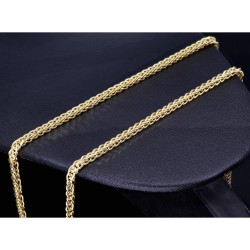 Hochwertige Goldkette / Fuchsschwanzkette in filigranem Design in edlem 585 14k Gold (ca. 55cm lang, 3mm breit)