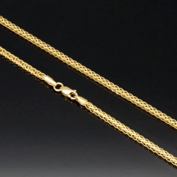 Hochwertige Goldkette / Fuchsschwanzkette in filigranem Design in edlem 585 14k Gold (ca. 55cm lang, 2mm breit)