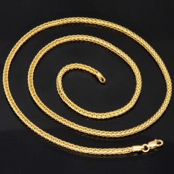 Hochwertige Goldkette / Fuchsschwanzkette in filigranem Design in edlem 585 14k Gold (ca. 55cm lang, 2mm breit)